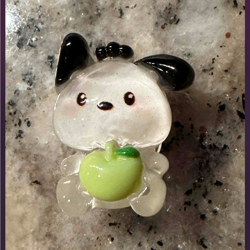 Pochacco resin croc charm hadcrafted